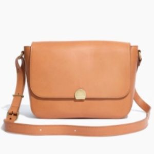 Madewell Abroad Shoulder Bag Camel Leather NWT